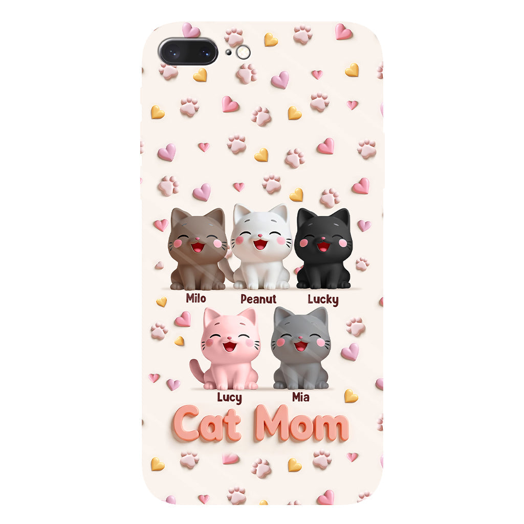 Cat Mom - Personalized Cat Full Print Phone Case