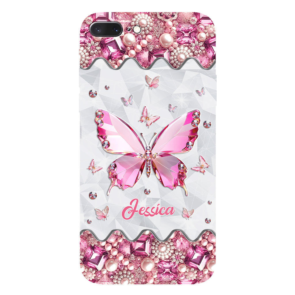 Love Butterfies - Coque de téléphone personnalisée avec imprimé papillon intégral