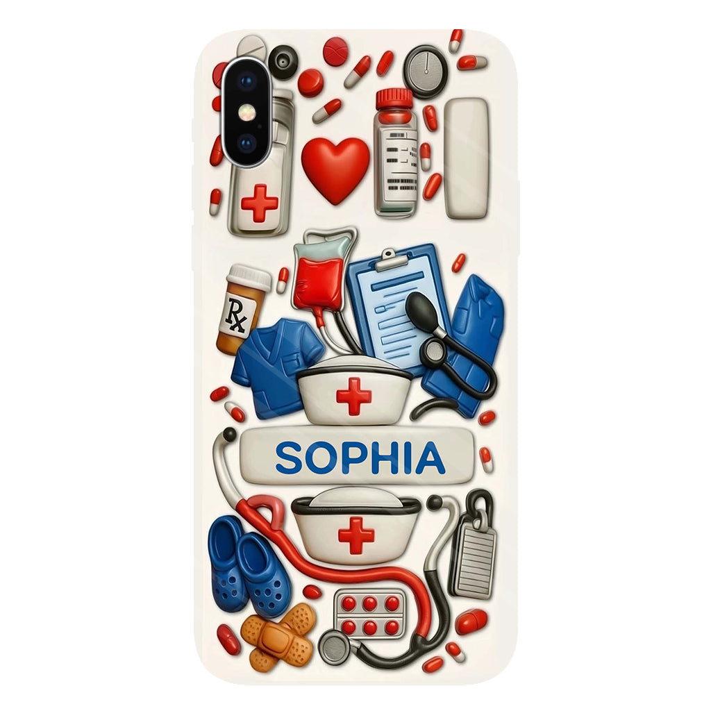 Nurses Are The Heart Of Healthcare - Personalized Nurse Full Print Phone Case