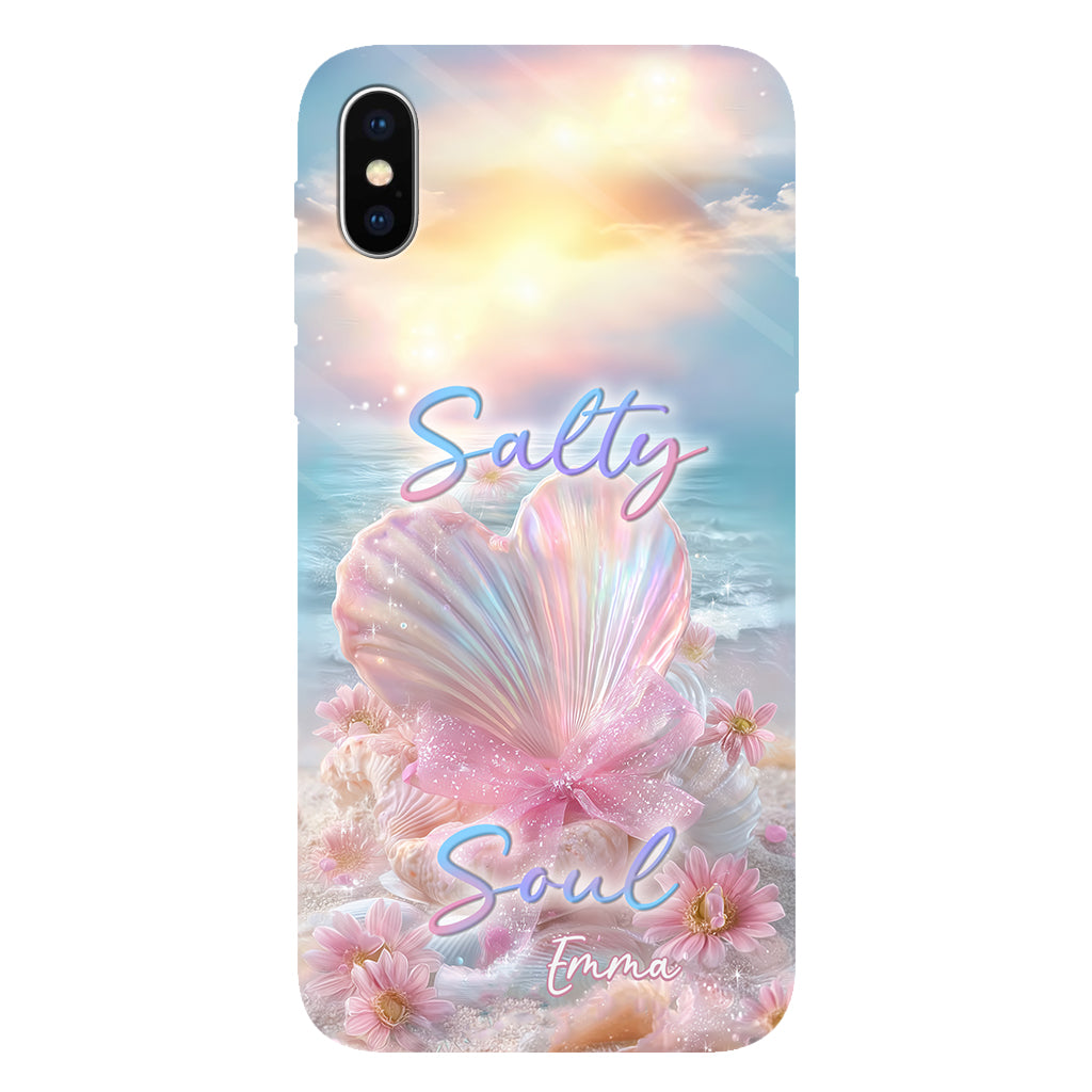 Salty Soul - Coque de téléphone personnalisée pour amoureux de la mer avec impression intégrale