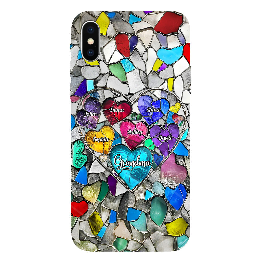 Grandma's Mom's Sweethearts - Personalized Grandma Full Print Phone Case