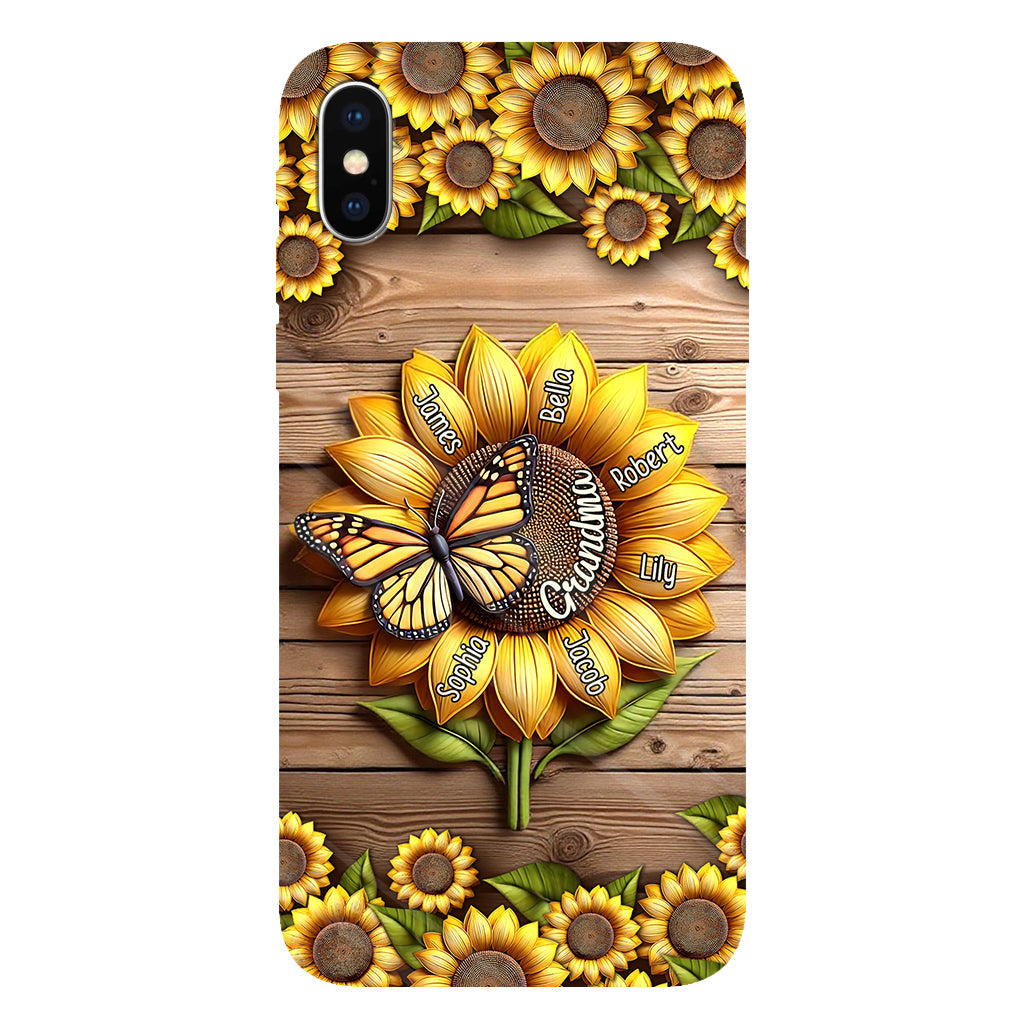 Tu es mon rayon de soleil, mamie maman - Coque de téléphone personnalisée avec impression intégrale « Mamie »