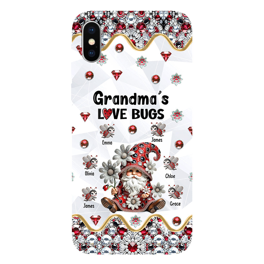 Grandma's Love Bugs - Personalized Grandma Full Print Phone Case