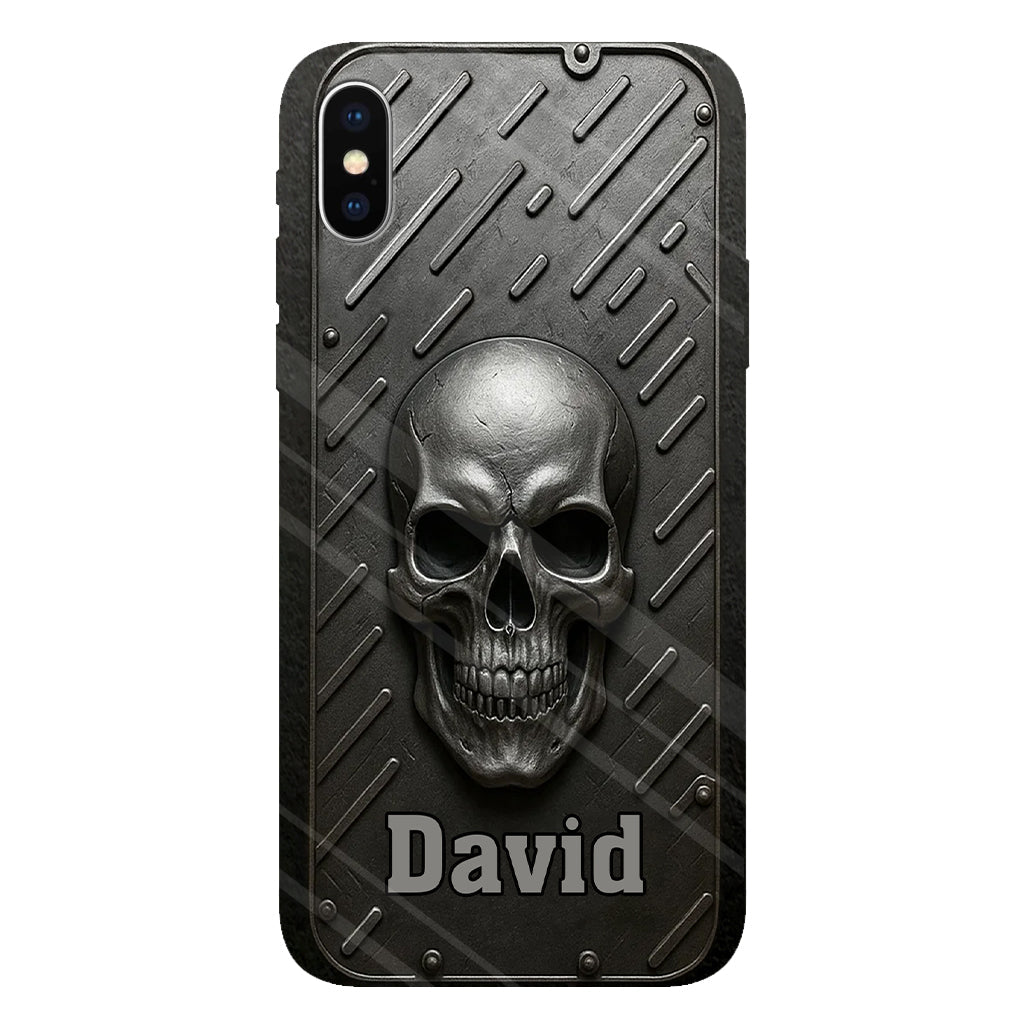 Hello Darkness - Personalized Skull Full Print Phone Case