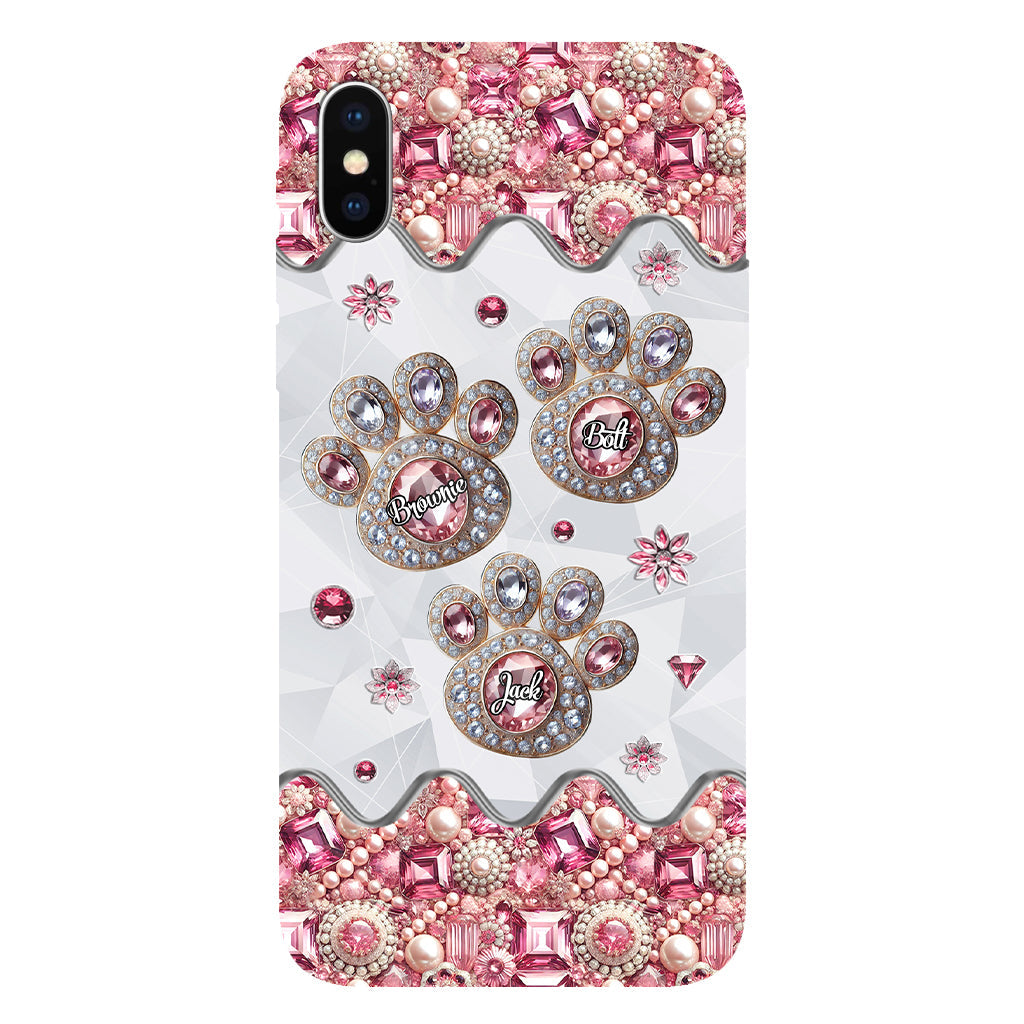 La vie est plus belle avec mes chiens - Coque de téléphone personnalisée avec impression intégrale de chien