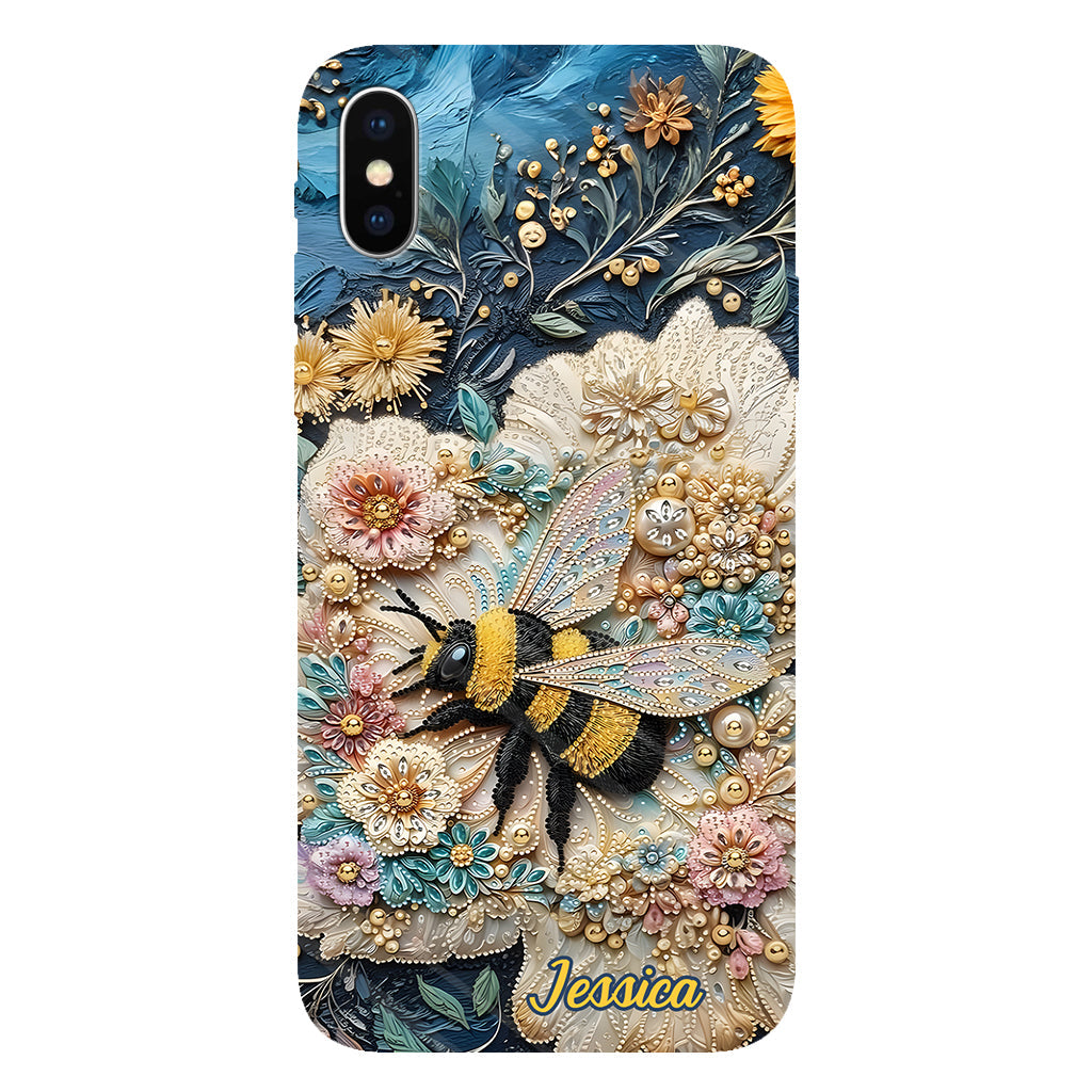 Soyez gentils - Coque de téléphone personnalisée avec motif abeille