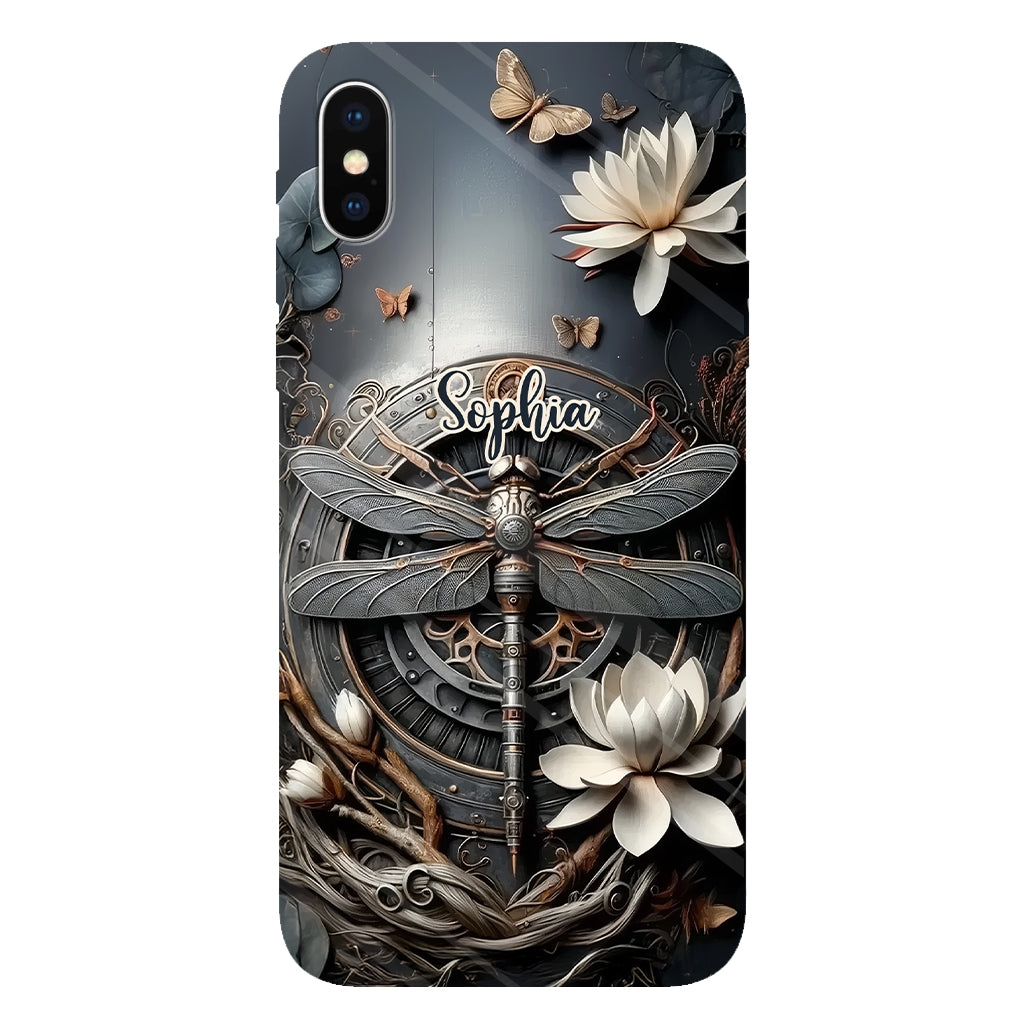 Black Dragonfly - Personalized Dragonfly Full Print Phone Case
