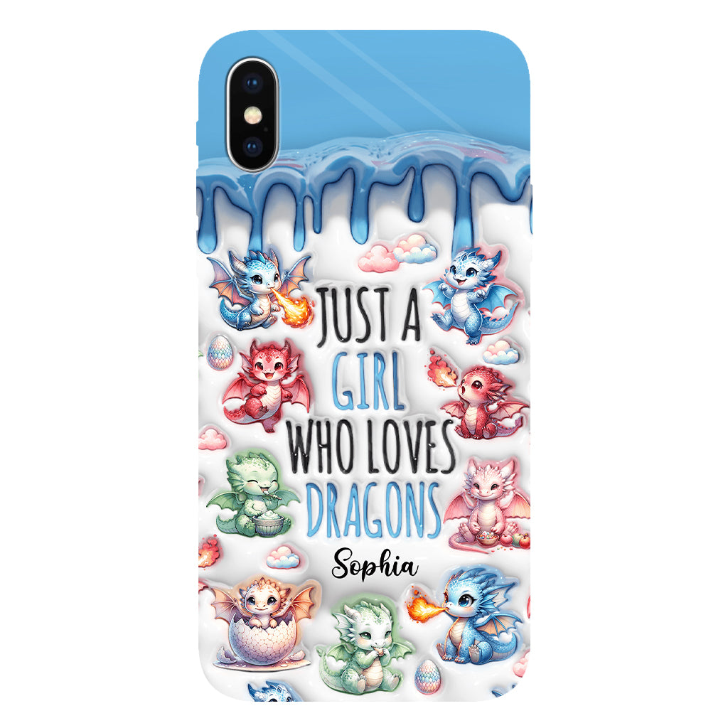 Just A Girl Who Loves Dragons - Personalized Dragon Full Print Phone Case