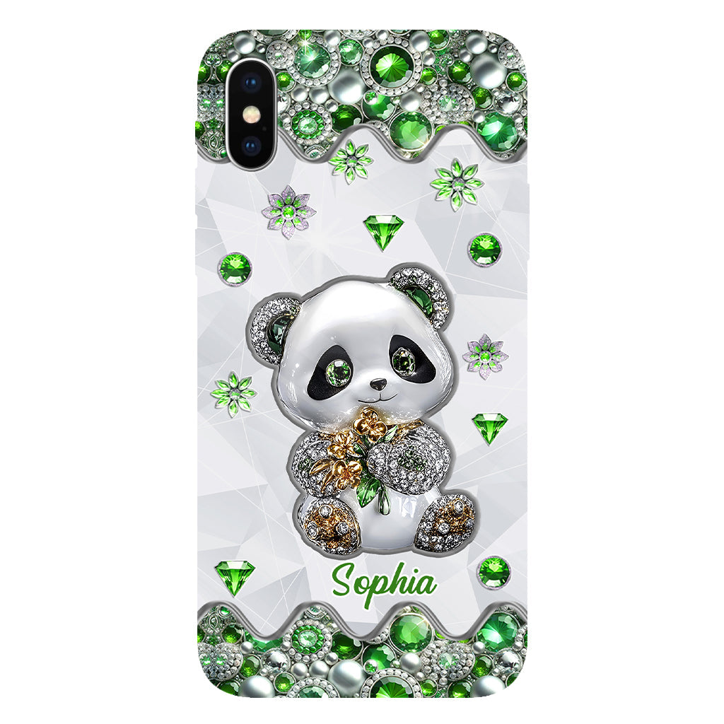 Juste une fille qui aime les pandas - Coque de téléphone personnalisée avec impression intégrale « Amoureuse des pandas »