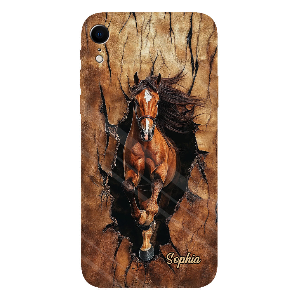 Horse Lovers - Personalized Horse Full Print Phone Case