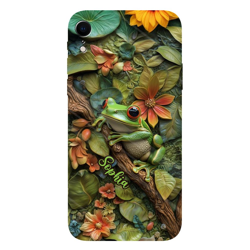 Adorable Grenouille - Coque de téléphone personnalisée avec imprimé grenouille