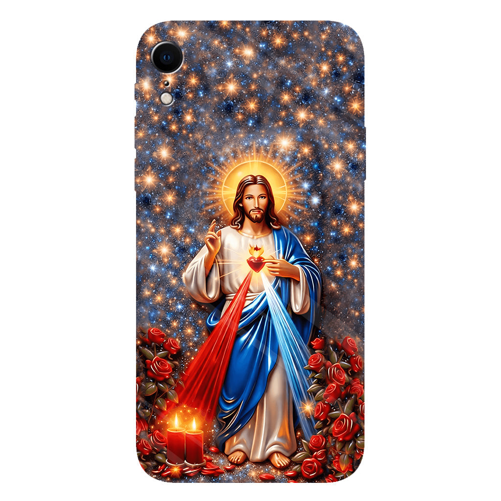 Sacré-Cœur de Jésus - Coque de téléphone personnalisée avec impression chrétienne intégrale