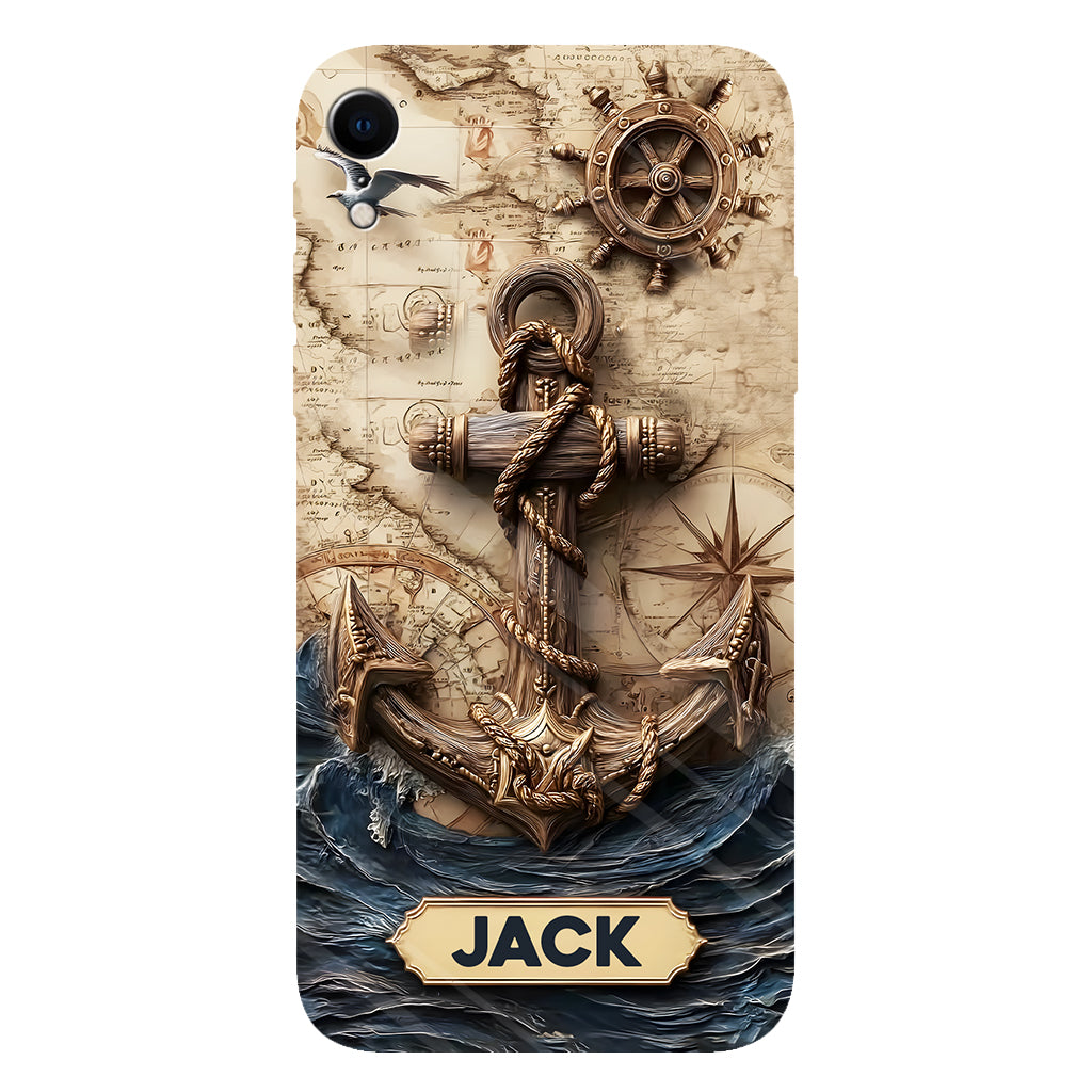 Fier marin - Coque de téléphone personnalisée avec impression intégrale sur le thème de la navigation