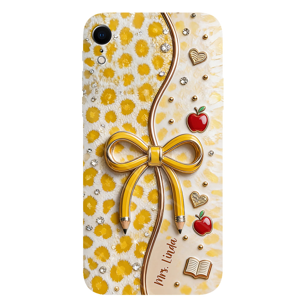 Back To School - Personalized Teacher Full Print Phone Case