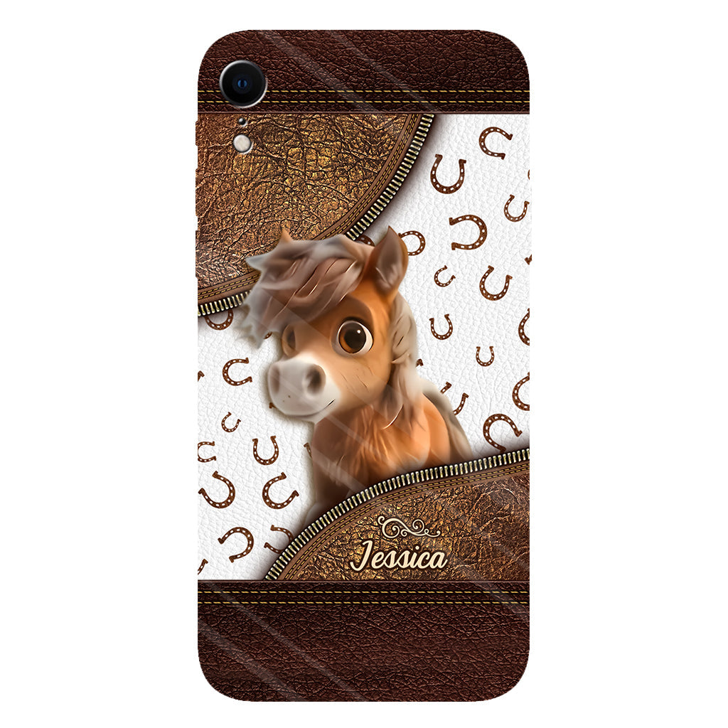 Cute Horse - Personalized Horse Full Print Phone Case
