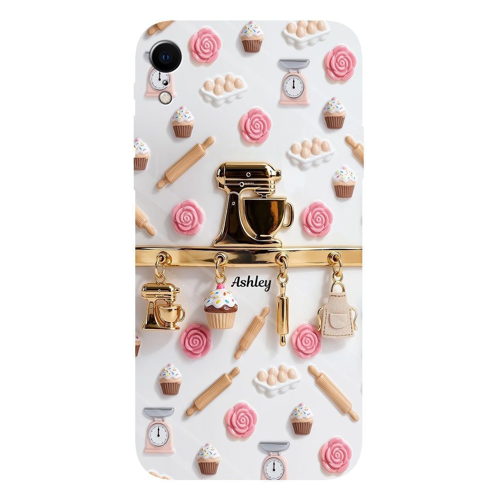 Coque de téléphone personnalisée avec motif pâtisserie - Charms de pâtisserie