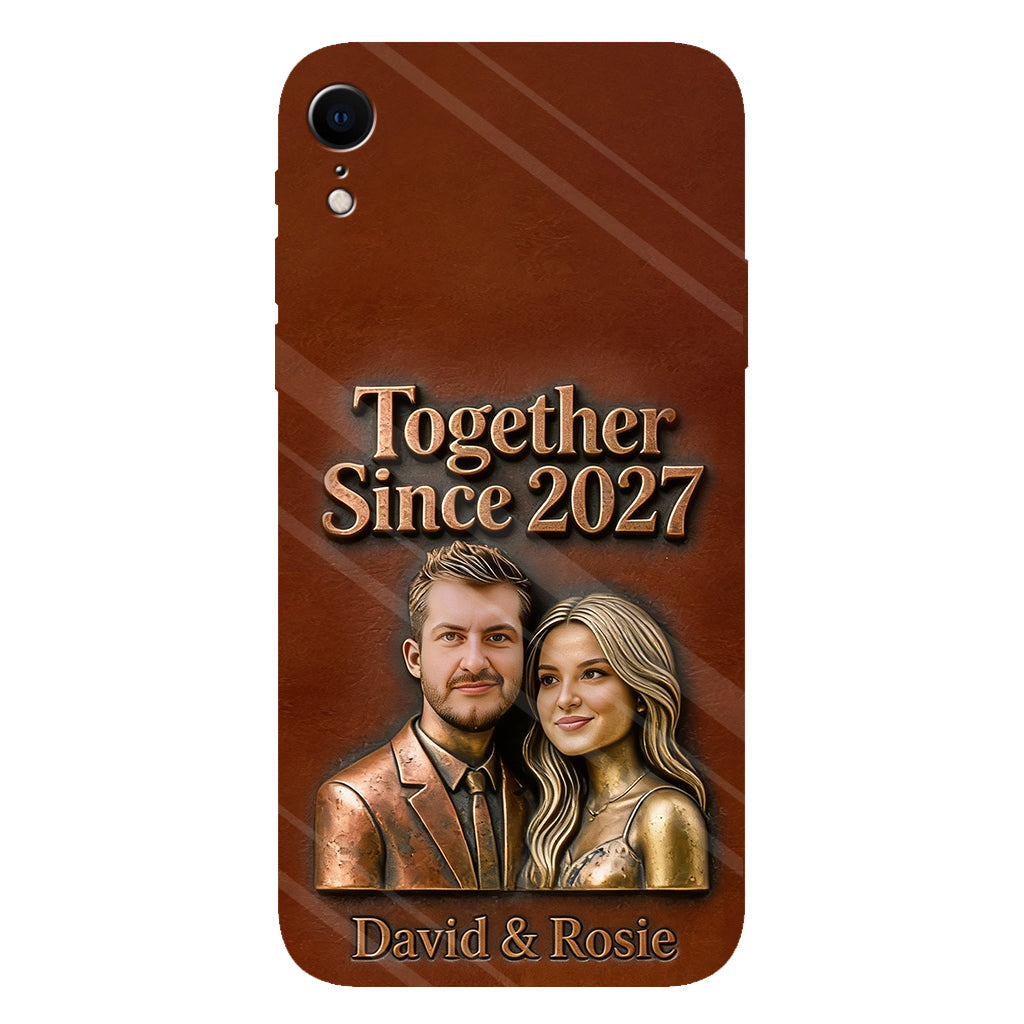 Ensemble depuis toujours - Coque de téléphone personnalisée avec photo pour couple - Impression intégrale