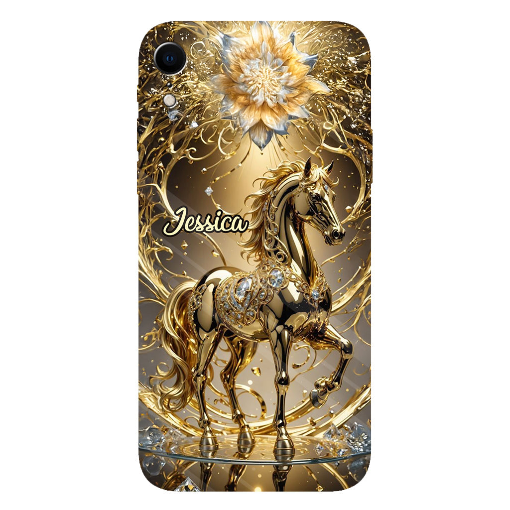 Coque de téléphone personnalisée avec motif cheval « Magnifique Cheval »