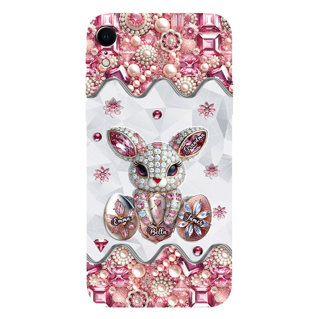 Coque de téléphone personnalisée « Lapin de Pâques - Mamie » avec impression intégrale