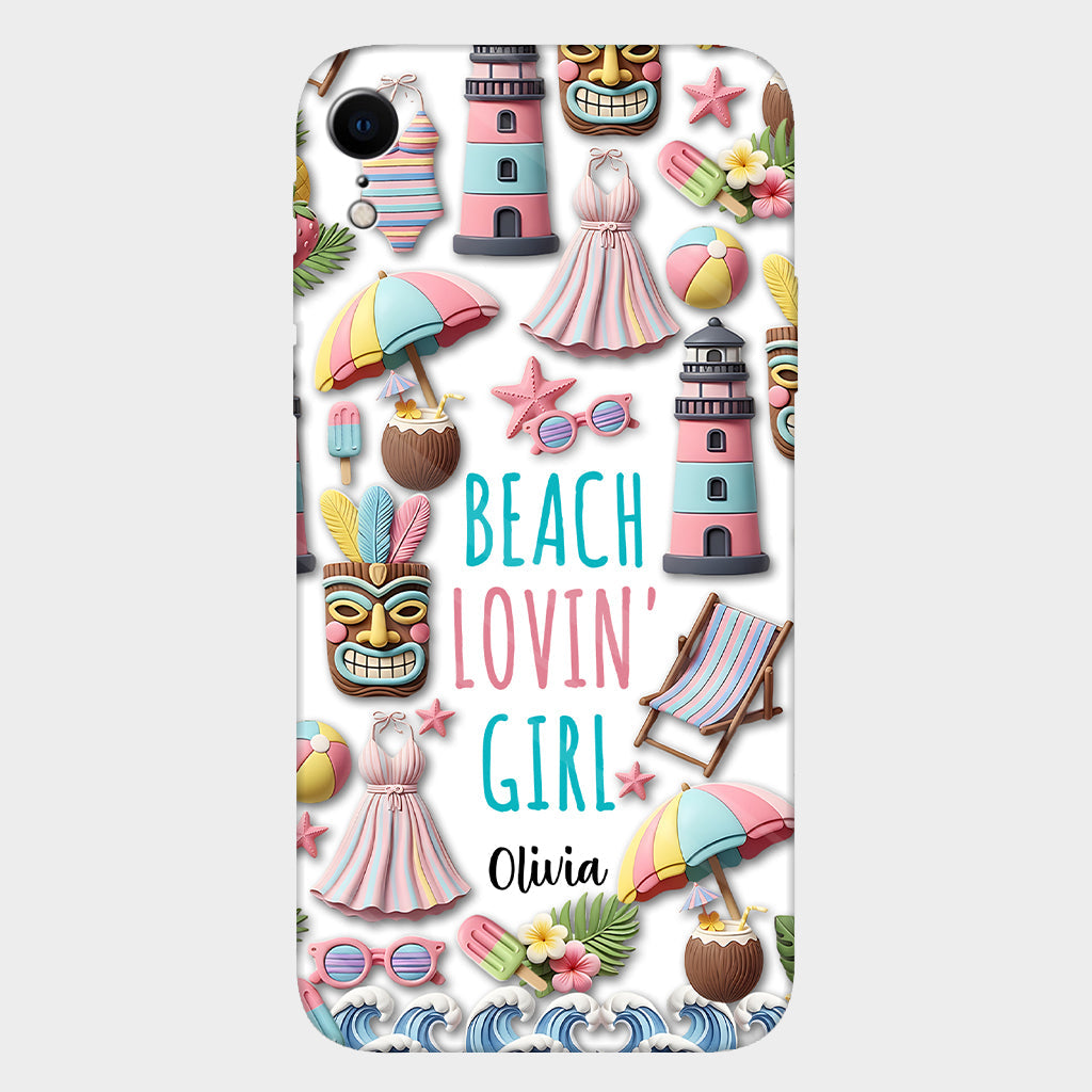 Beach Lovin' Girl - Personalized Sea Lover Full Print Phone Case