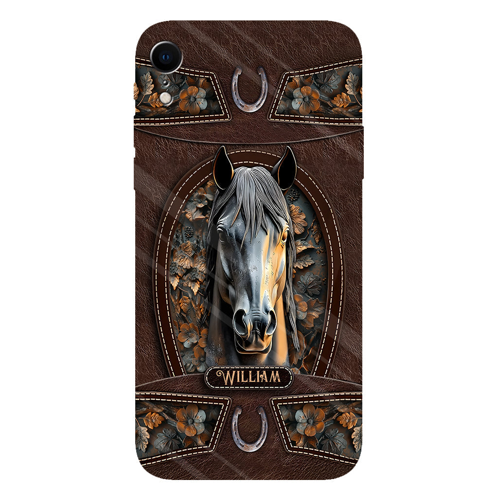 Love Horse - Personalized Horse Full Print Phone Case