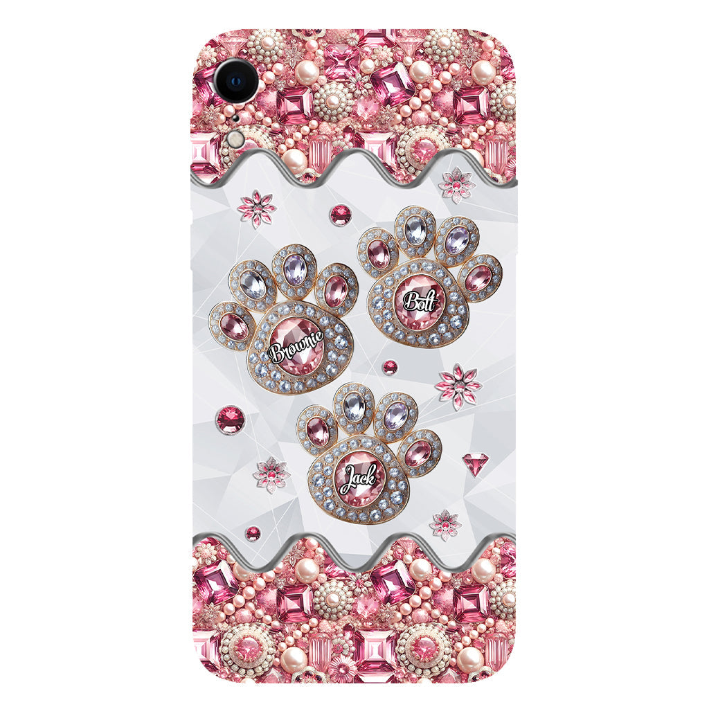 La vie est plus belle avec mes chiens - Coque de téléphone personnalisée avec impression intégrale de chien