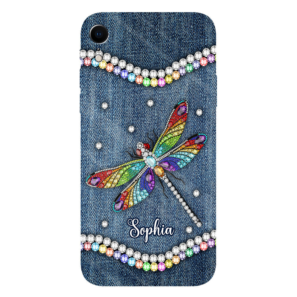 Magnifique libellule - Coque de téléphone personnalisée avec motif libellule intégral