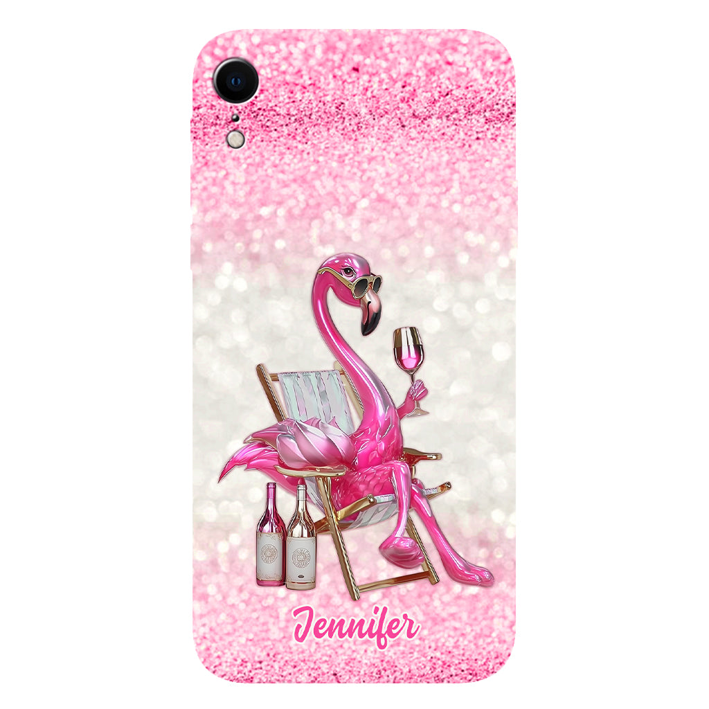 Be a Flamingo In a Flock of Pigeons - Personalized Flamingo Full Print Phone Case