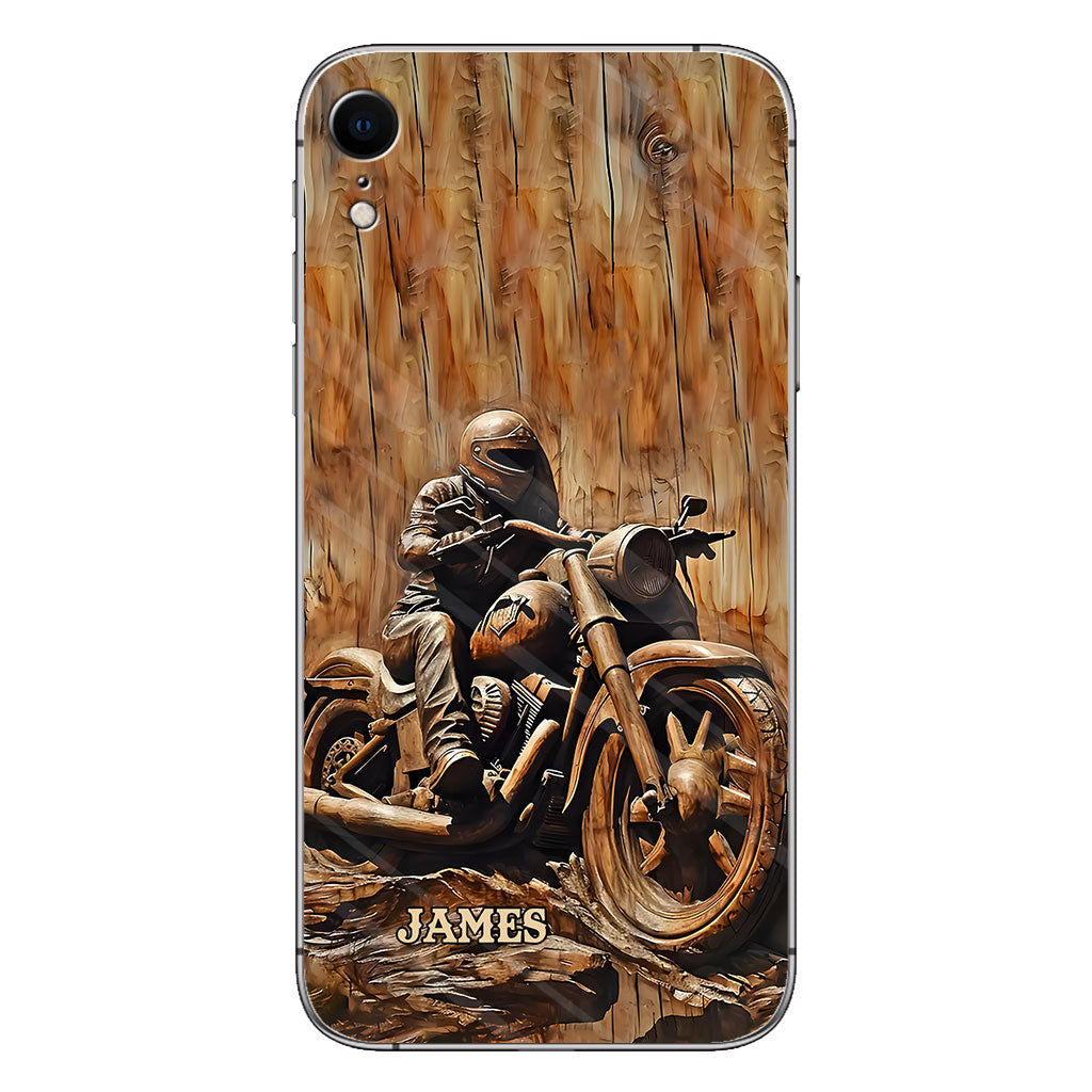 Never Underestimate An Old Man With A Motorcycle - Personalized Biker Phone Case