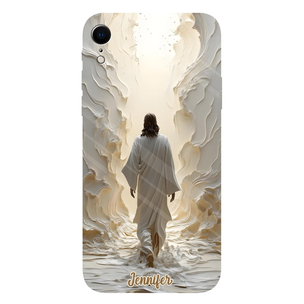 Marchez avec Dieu - Coque de téléphone personnalisée avec impression chrétienne intégrale
