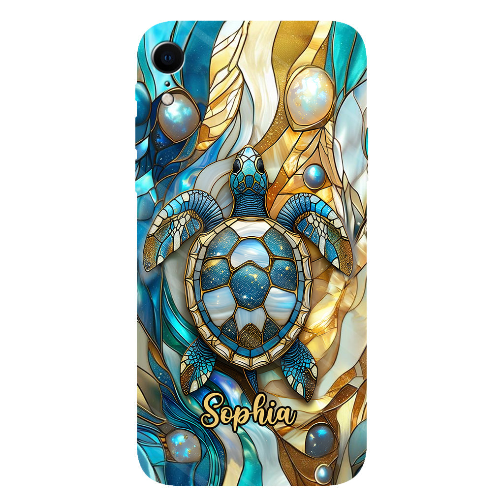 Artistic Turtle - Personalized Turtle Full Print Phone Case