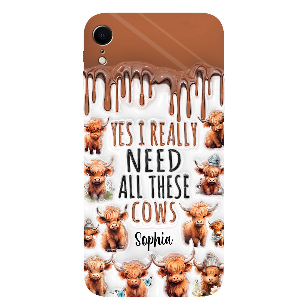 Yes I Really Need All These Cows - Personalized Full Print Phone Case