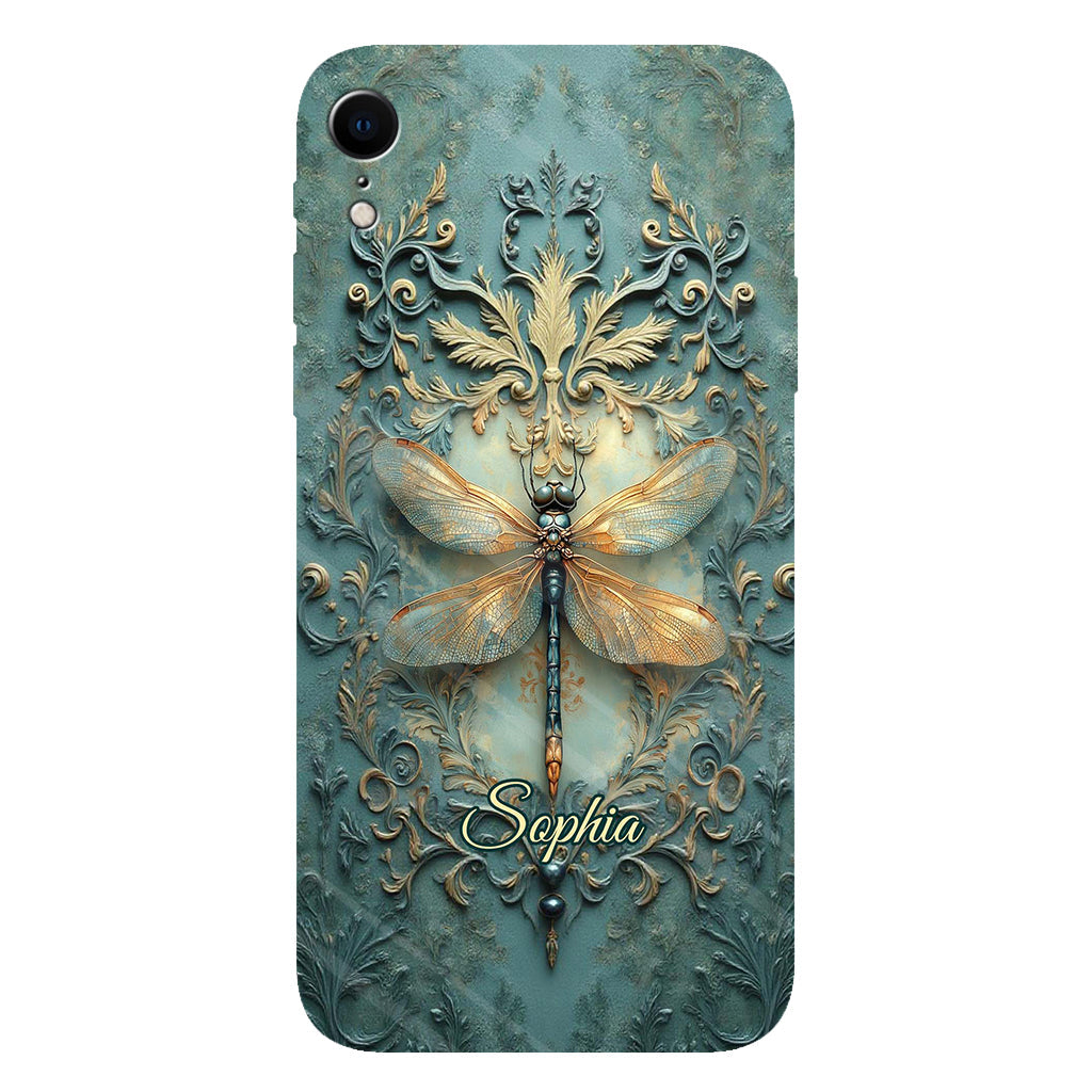 Stunning Dragonfly - Personalized Dragonfly Full Print Phone Case