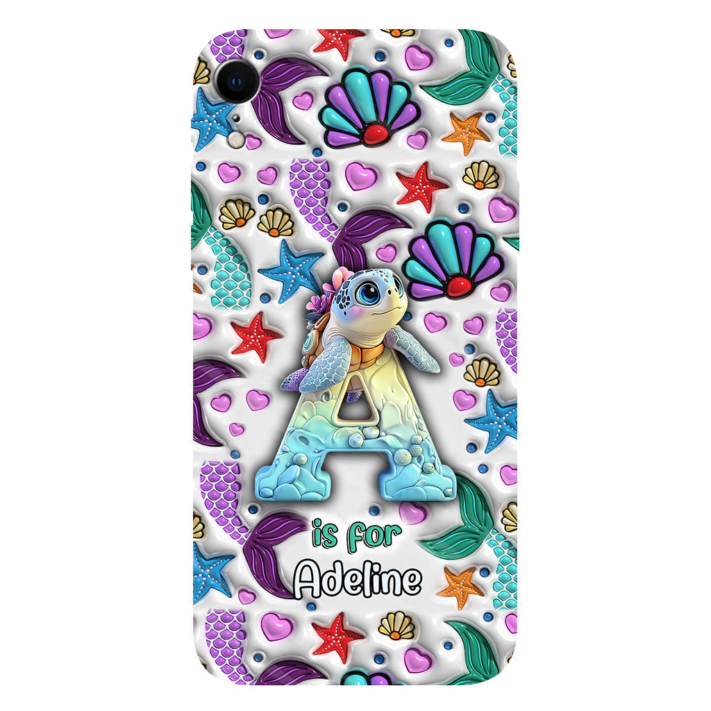 Tortues mignonnes - Coque de téléphone personnalisée avec imprimé tortue intégral