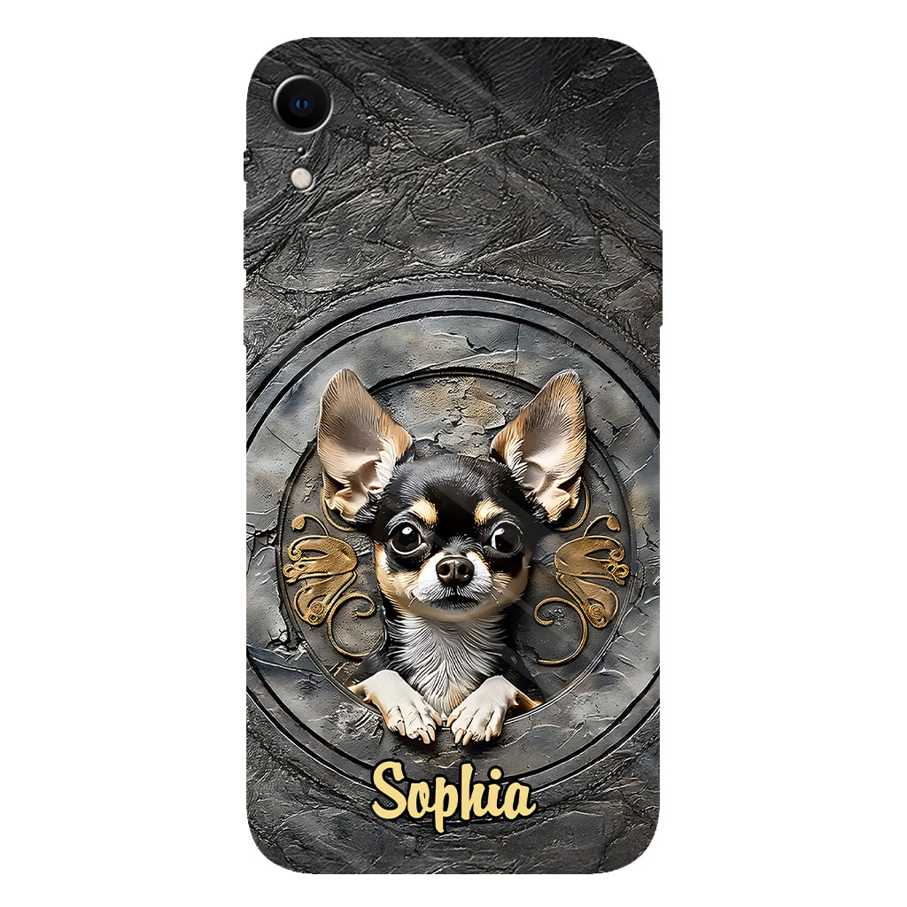 Adorable Chihuahua - Coque de téléphone personnalisée avec imprimé intégral