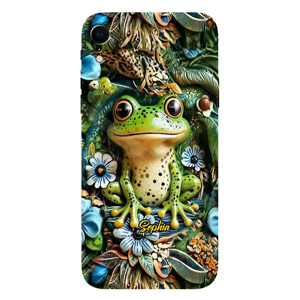 Coque de téléphone personnalisée « Grenouilles » - Motif grenouille intégral