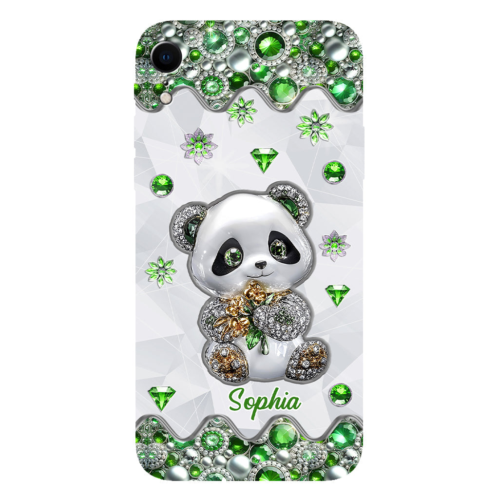 Juste une fille qui aime les pandas - Coque de téléphone personnalisée avec impression intégrale « Amoureuse des pandas »