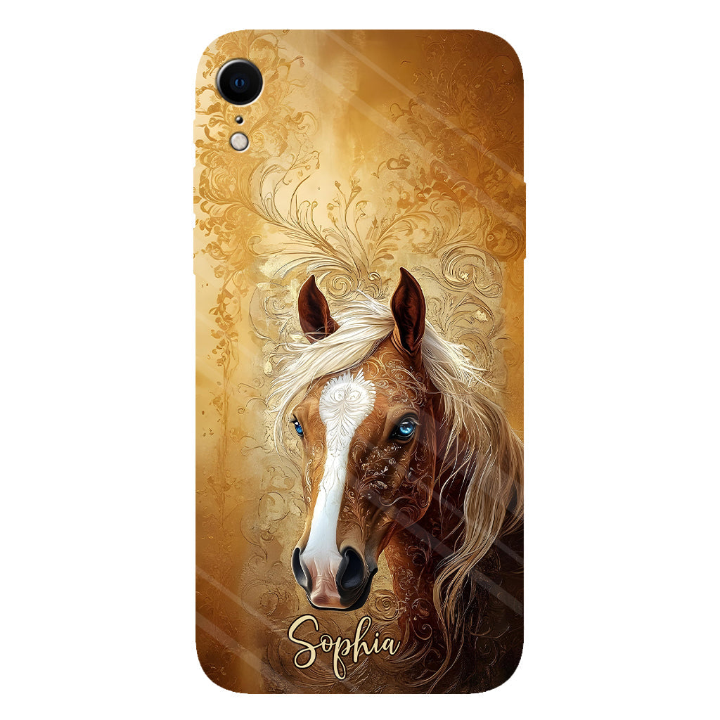 Love Horses - Personalized Horse Full Print Phone Case