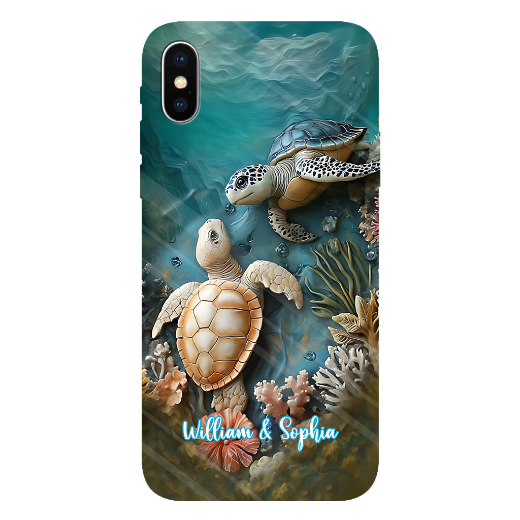 Coque de téléphone personnalisée avec imprimé intégral pour couple, cadeau idéal pour un couple marié ou pour un anniversaire.