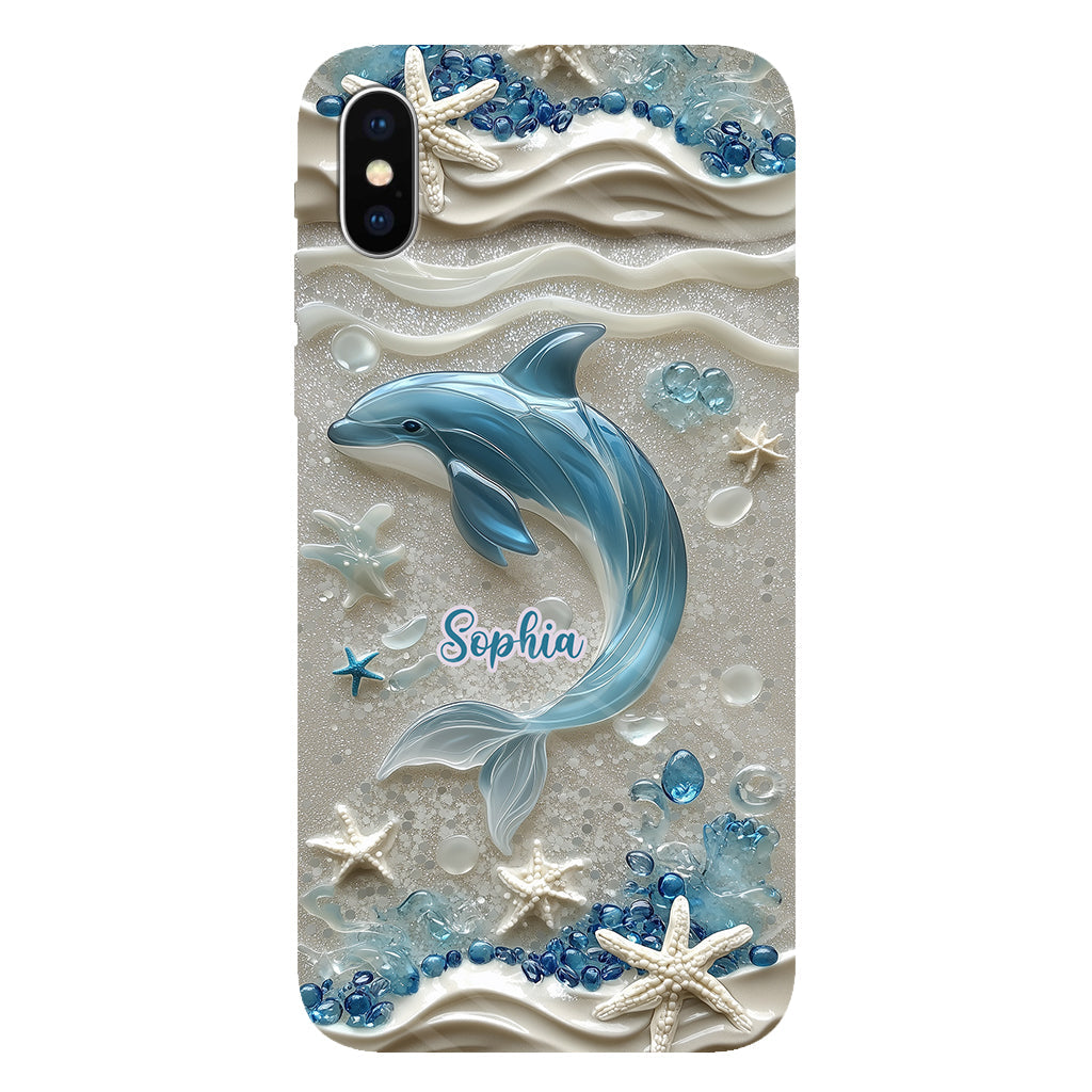 Love Dophins - Personalized Dolphin Full Print Phone Case