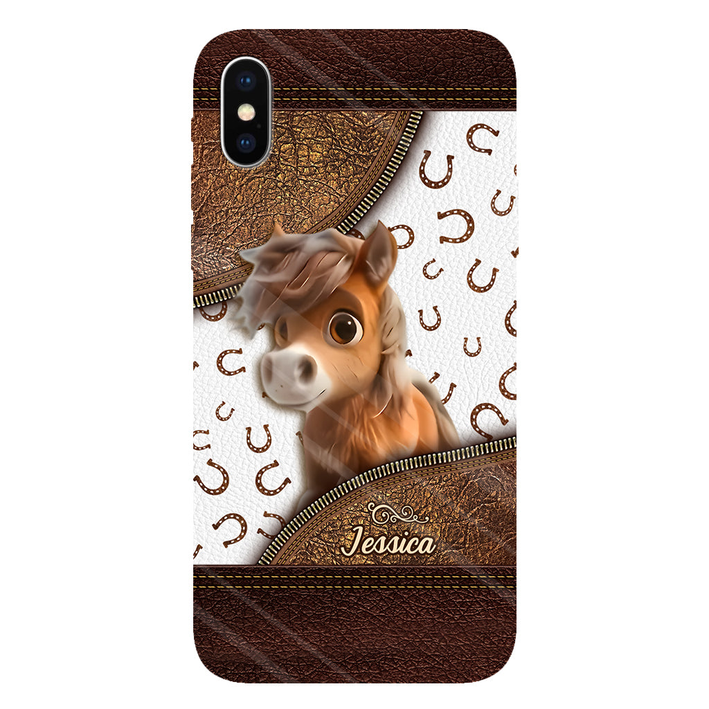 Cute Horse - Personalized Horse Full Print Phone Case