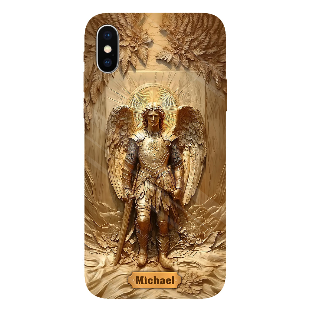 Archangel Michael - Personalized Christian Full Print Phone Case