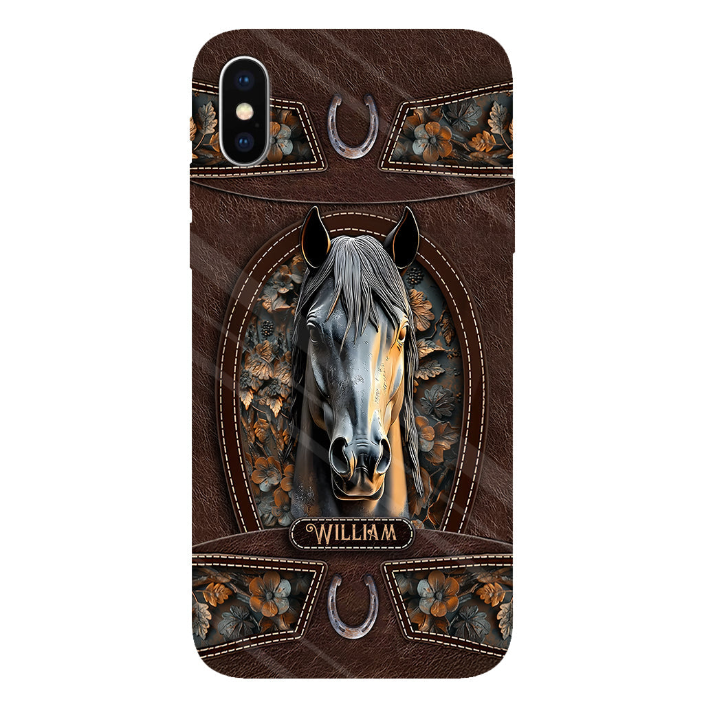 Love Horse - Personalized Horse Full Print Phone Case