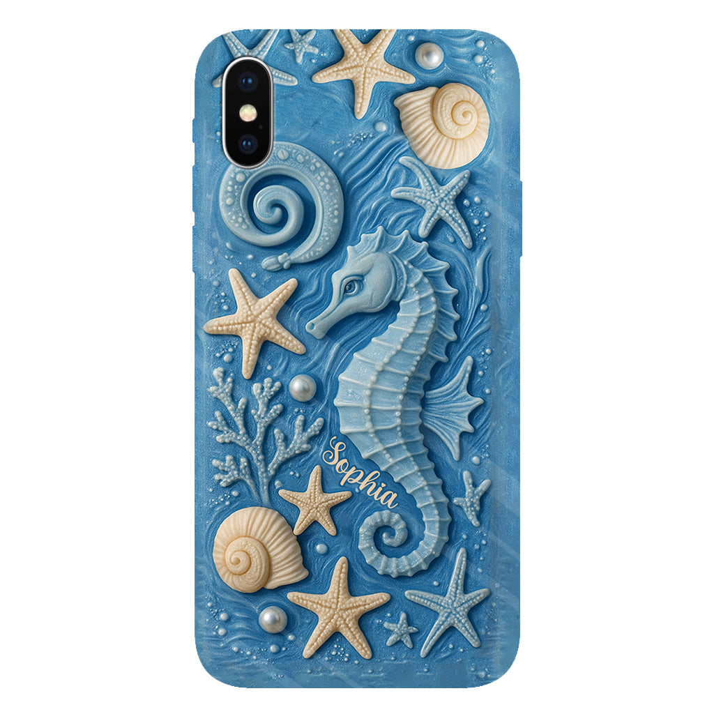 Juste une fille qui aime l'océan - Coque de téléphone personnalisée pour amoureux de la mer avec impression intégrale