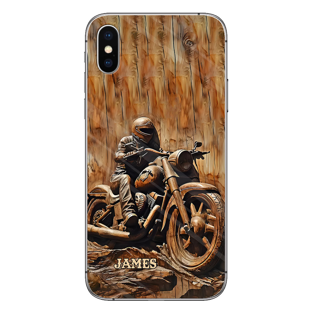 Never Underestimate An Old Man With A Motorcycle - Personalized Biker Phone Case