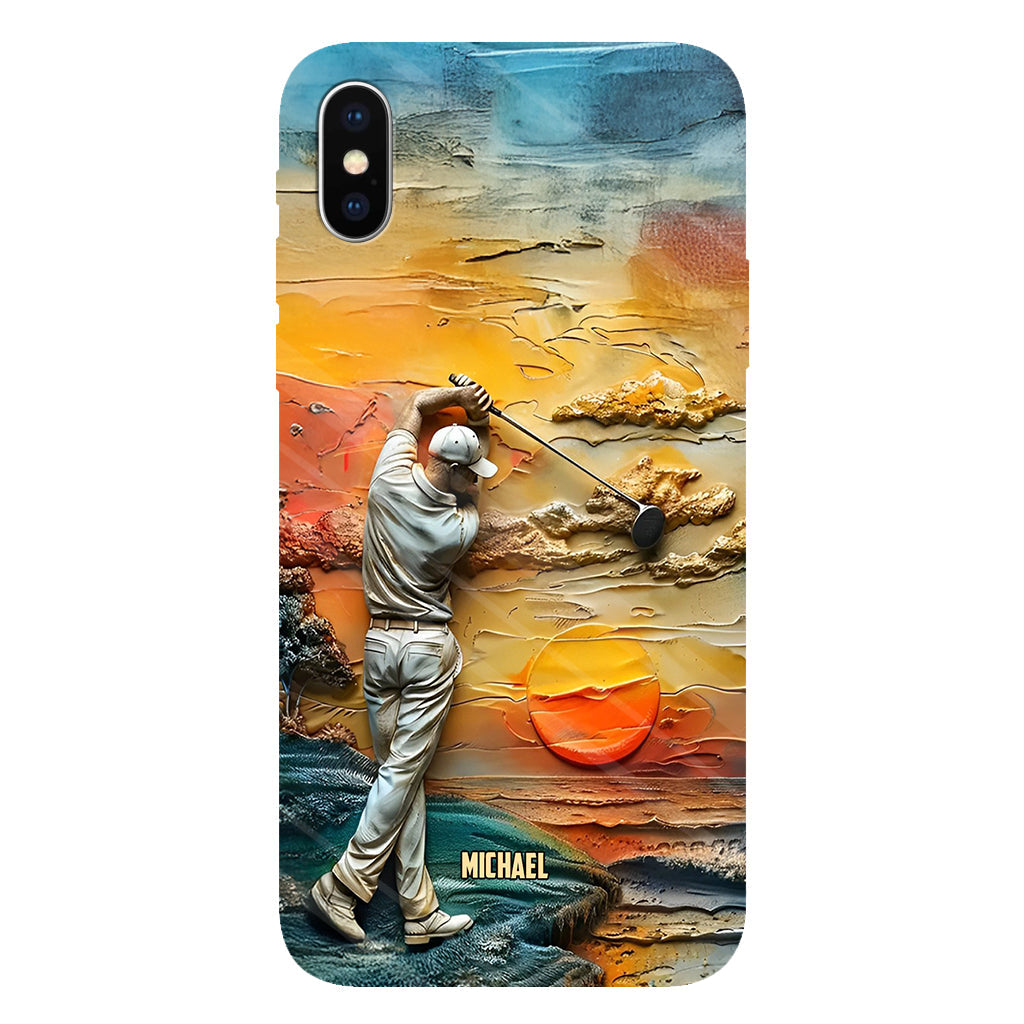 Le golf, c'est ma vie - Coque de téléphone personnalisée avec impression intégrale sur le thème du golf