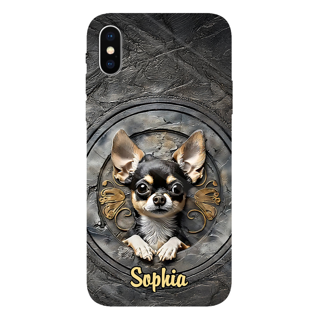 Adorable Chihuahua - Coque de téléphone personnalisée avec imprimé intégral