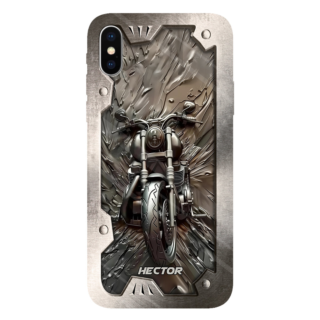 Vintage Motorcycle - Personalized Biker Full Print Phone Case