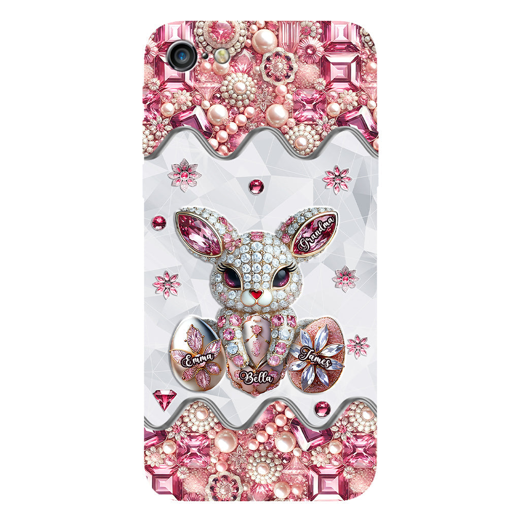 Coque de téléphone personnalisée « Lapin de Pâques - Mamie » avec impression intégrale