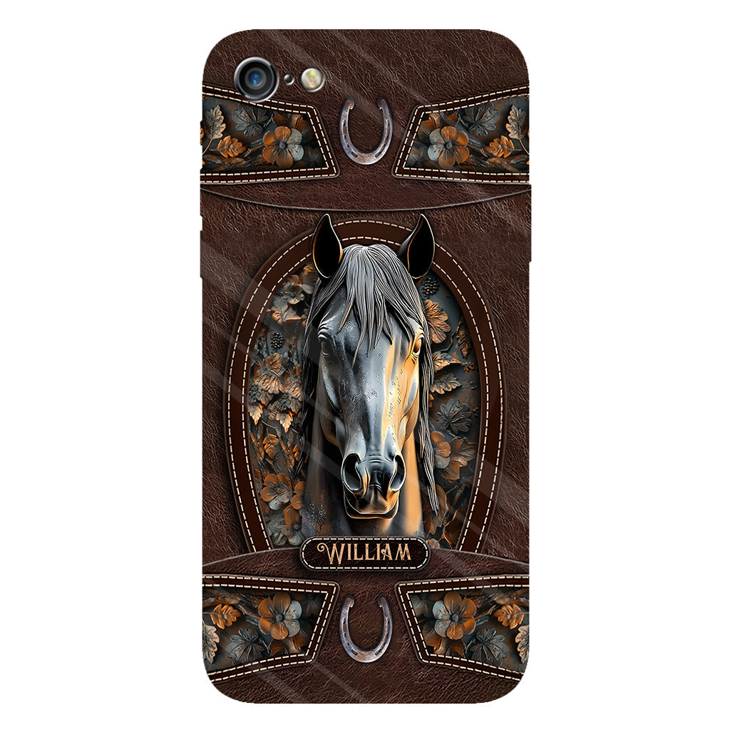 Love Horse - Personalized Horse Full Print Phone Case